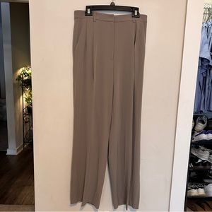Taupe H&M Wide Leg Trousers